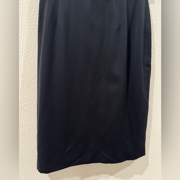 Vintage Escada by Margaretha Ley 100% Wool Black Pencil Skirt Size 36 - Picture 5 of 15